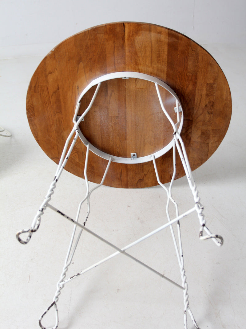 antique ice cream parlor table and chair set