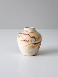 vintage Nemadji pottery mini vase