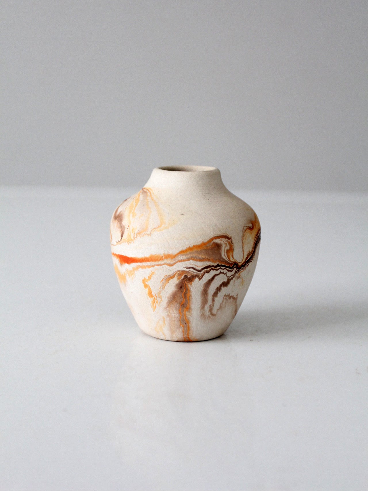 vintage Nemadji pottery mini vase