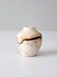 vintage Nemadji pottery mini vase