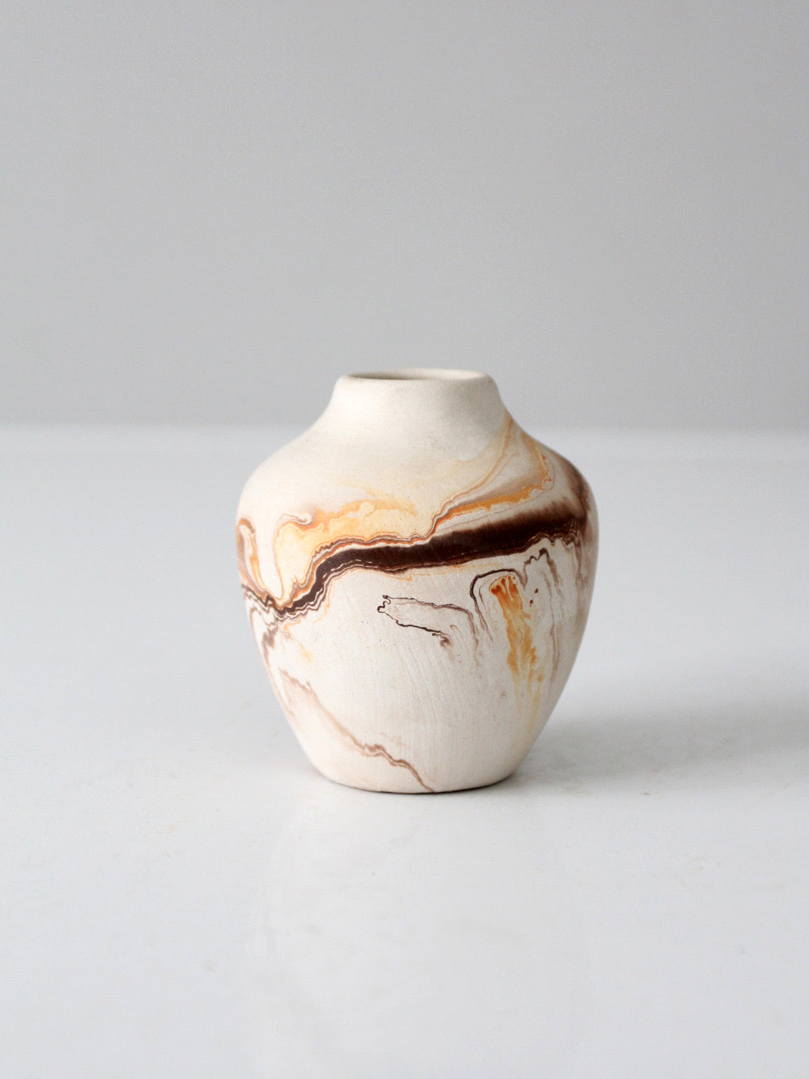 vintage Nemadji pottery mini vase