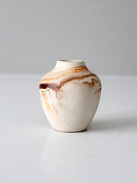 vintage Nemadji pottery mini vase