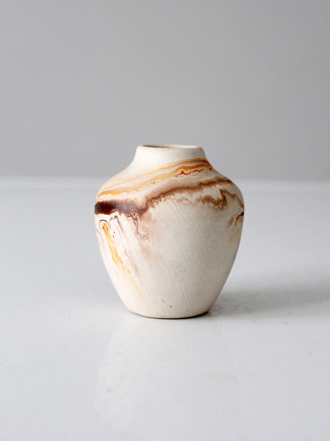vintage Nemadji pottery mini vase