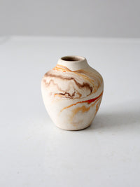 vintage Nemadji pottery mini vase