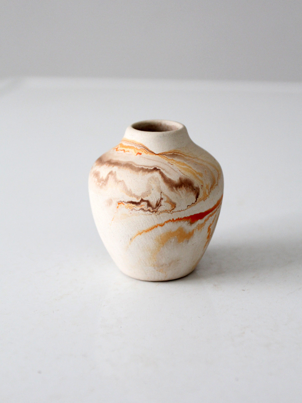 vintage Nemadji pottery mini vase