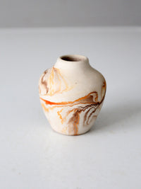 vintage Nemadji pottery mini vase
