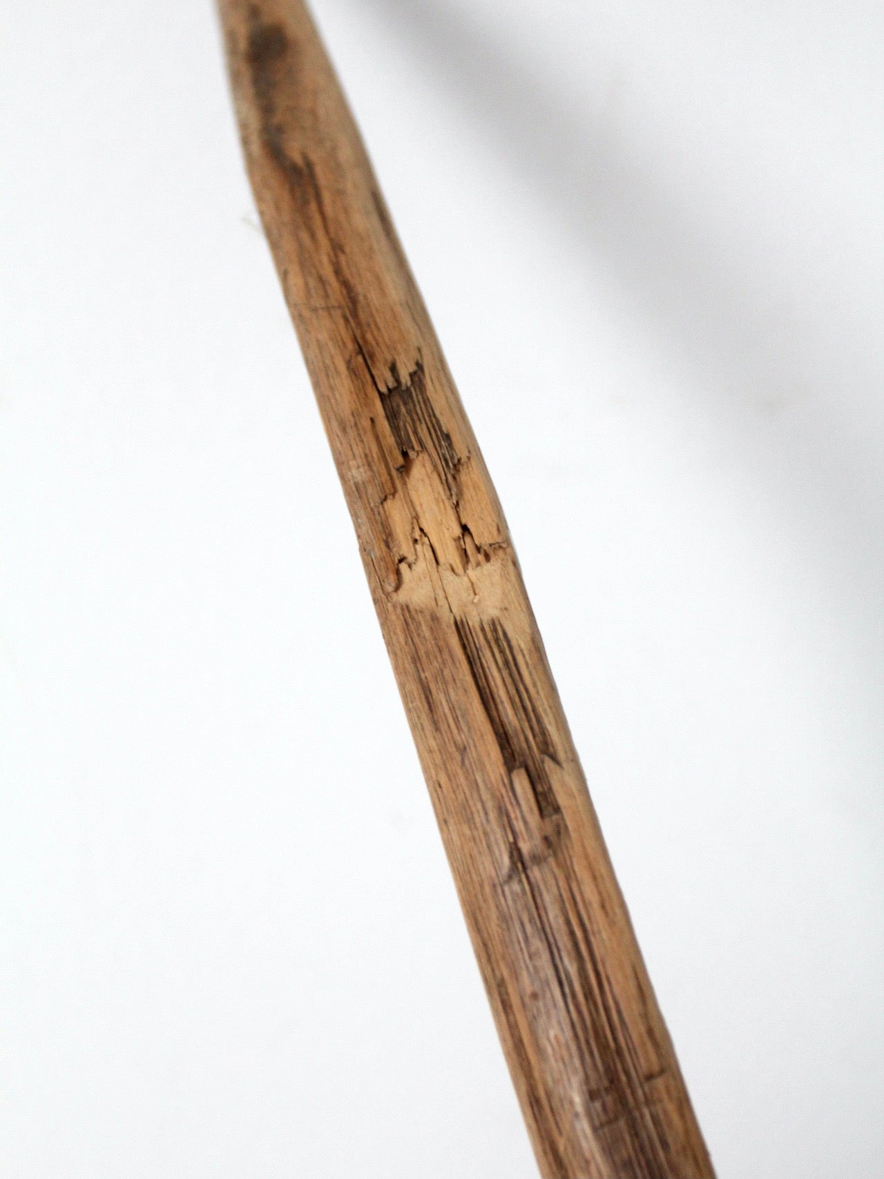 antique primitive wooden hay fork