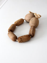 vintage wooden fishing net floats