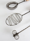 vintage red-handled whisk collection