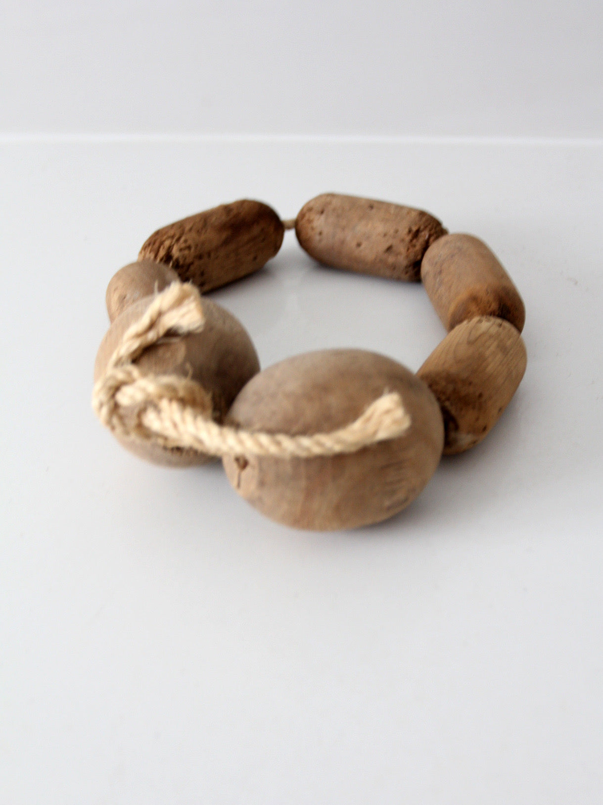 vintage wooden fishing net floats