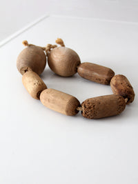 vintage wooden fishing net floats