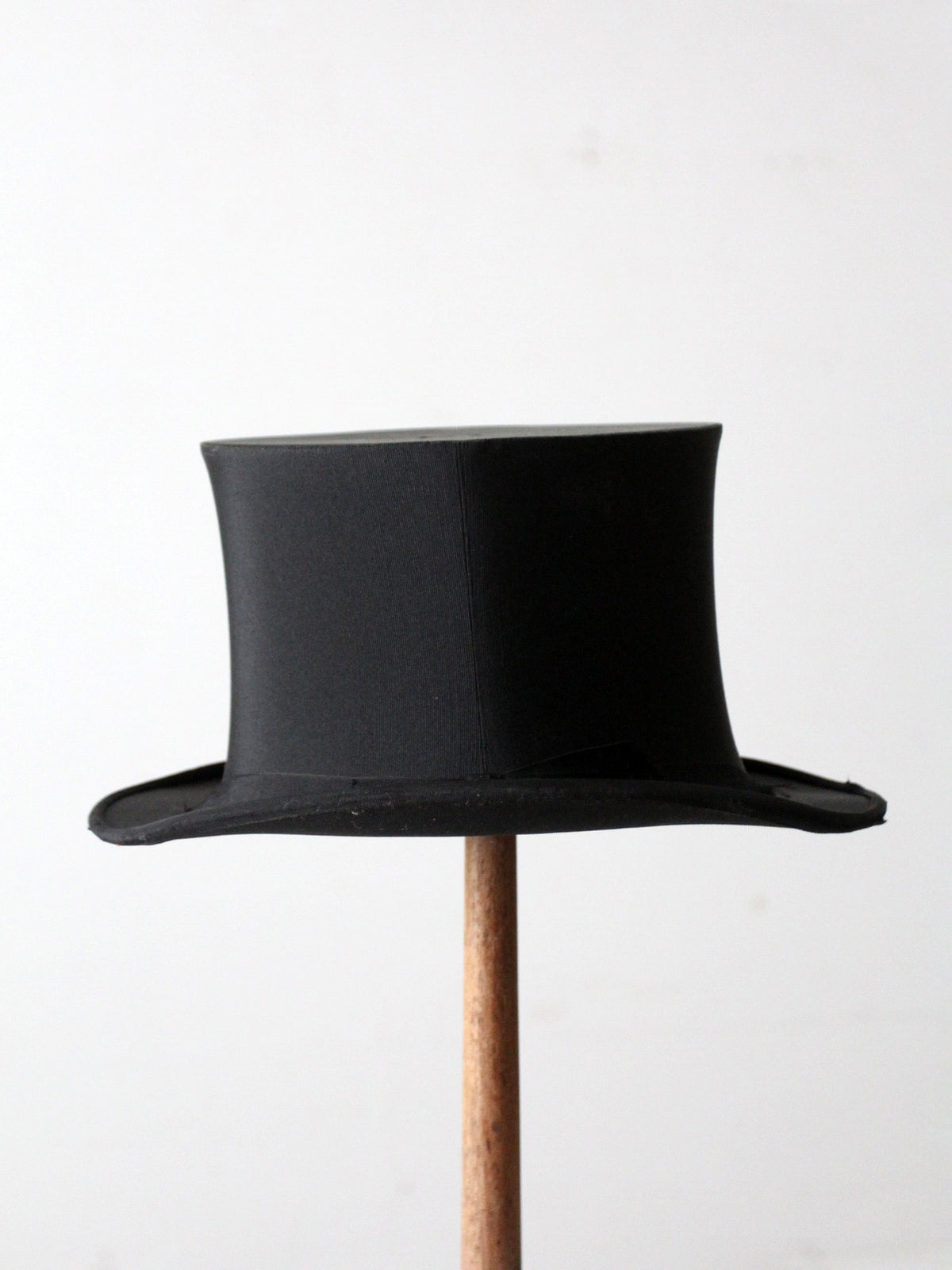 antique 1910s Chestergate English black silk top hat