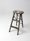 vintage wooden step ladder