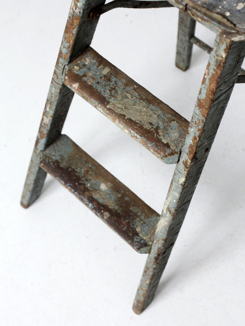 vintage wooden step ladder