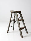 vintage wooden step ladder