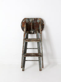 vintage wooden step ladder