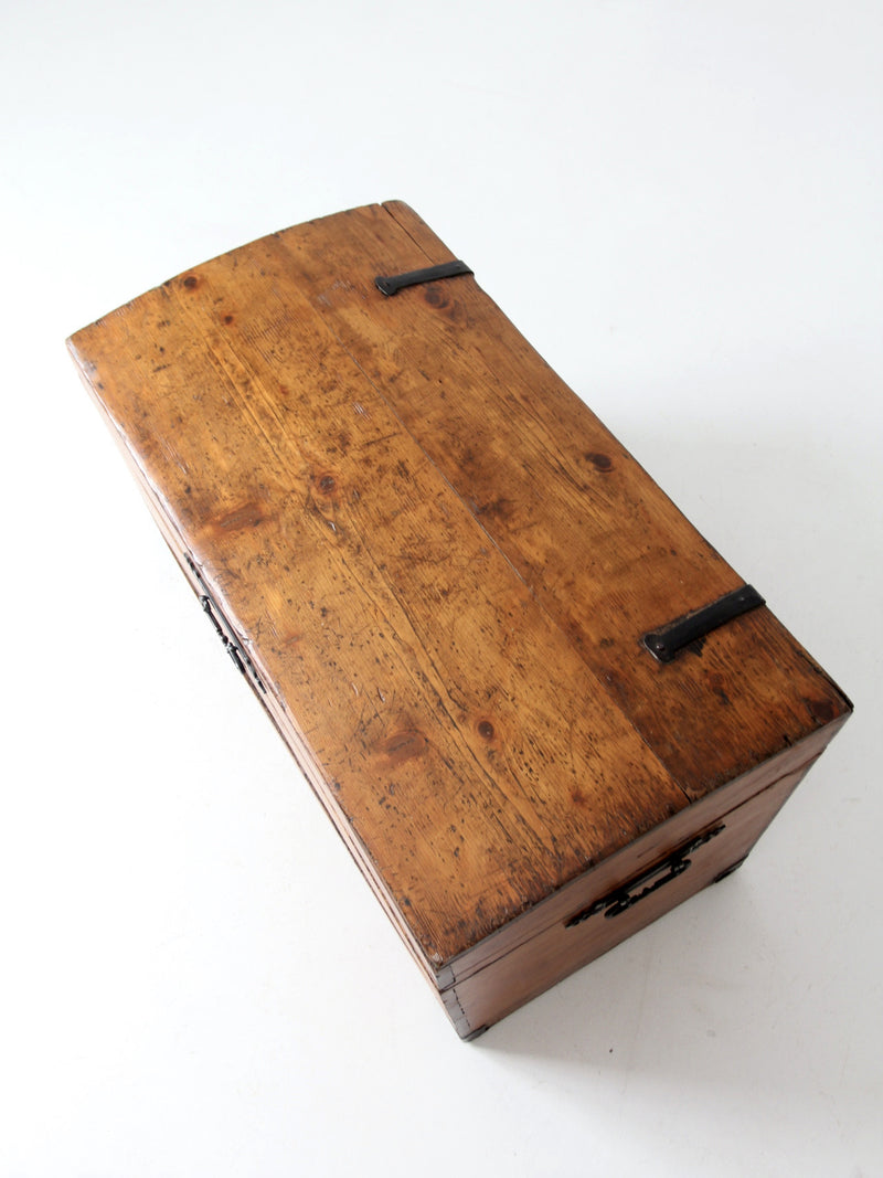antique wooden trunk