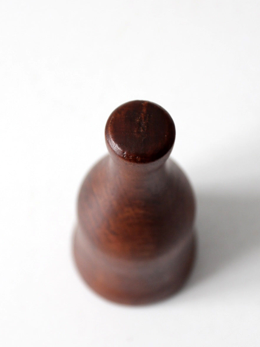 1950s handmade wooden bell