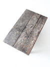 antique primitive painted wood bench stool