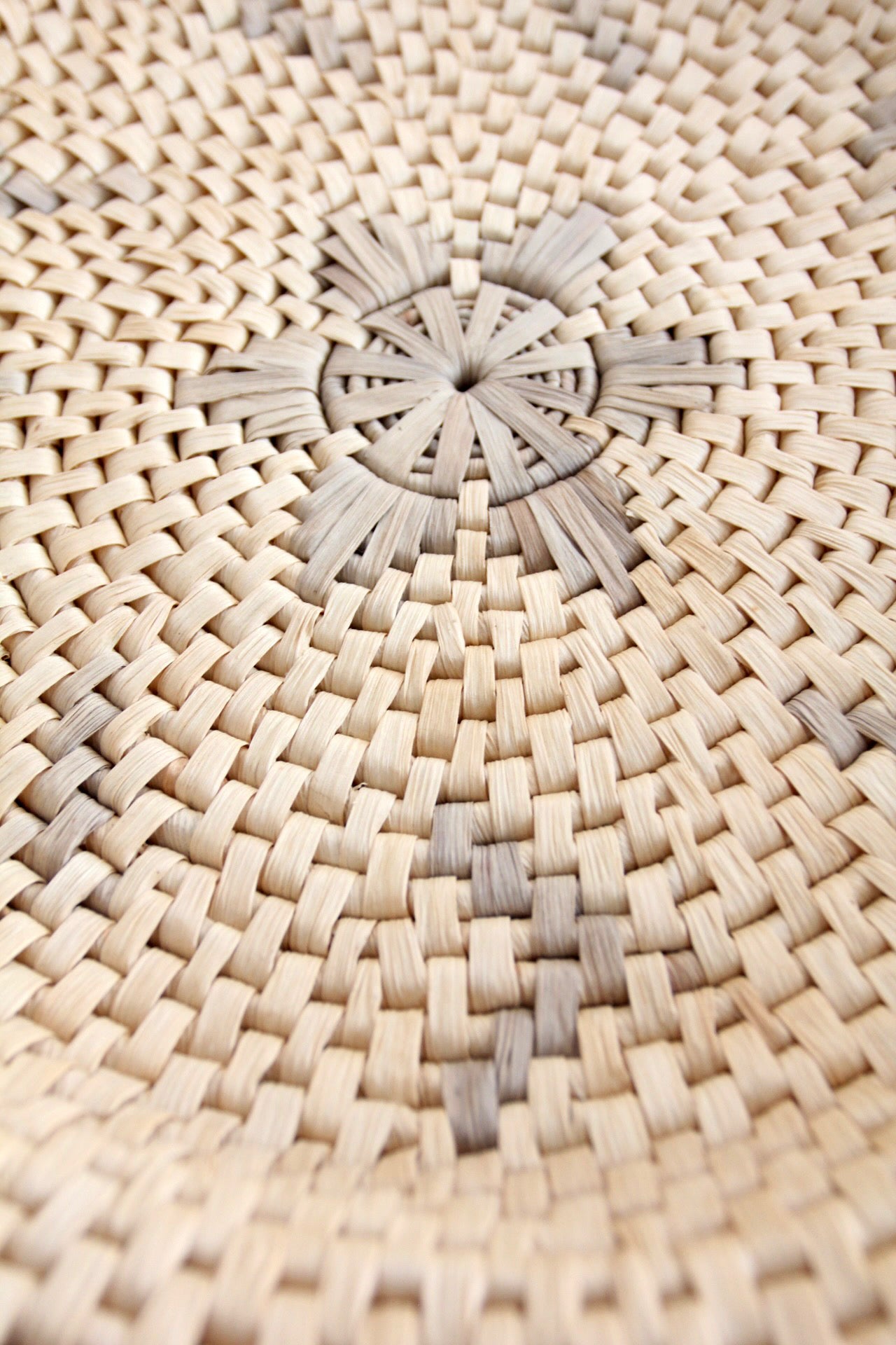 vintage handwoven Southwestern basket tray