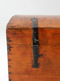 antique wooden trunk