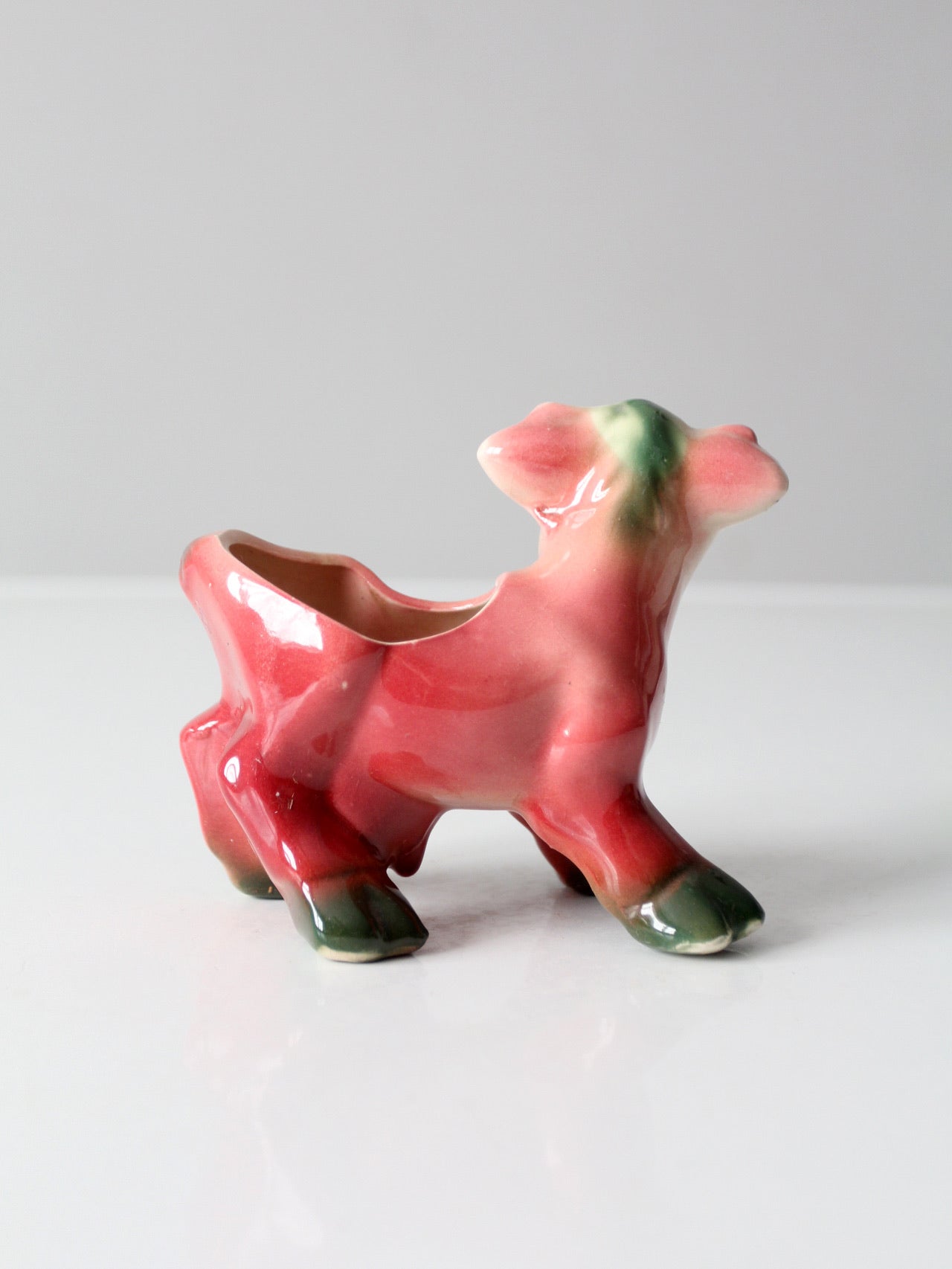 mid-century ceramic cow planter
