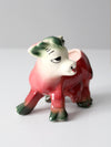 mid-century ceramic cow planter