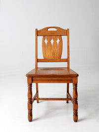 antique wood dining chair