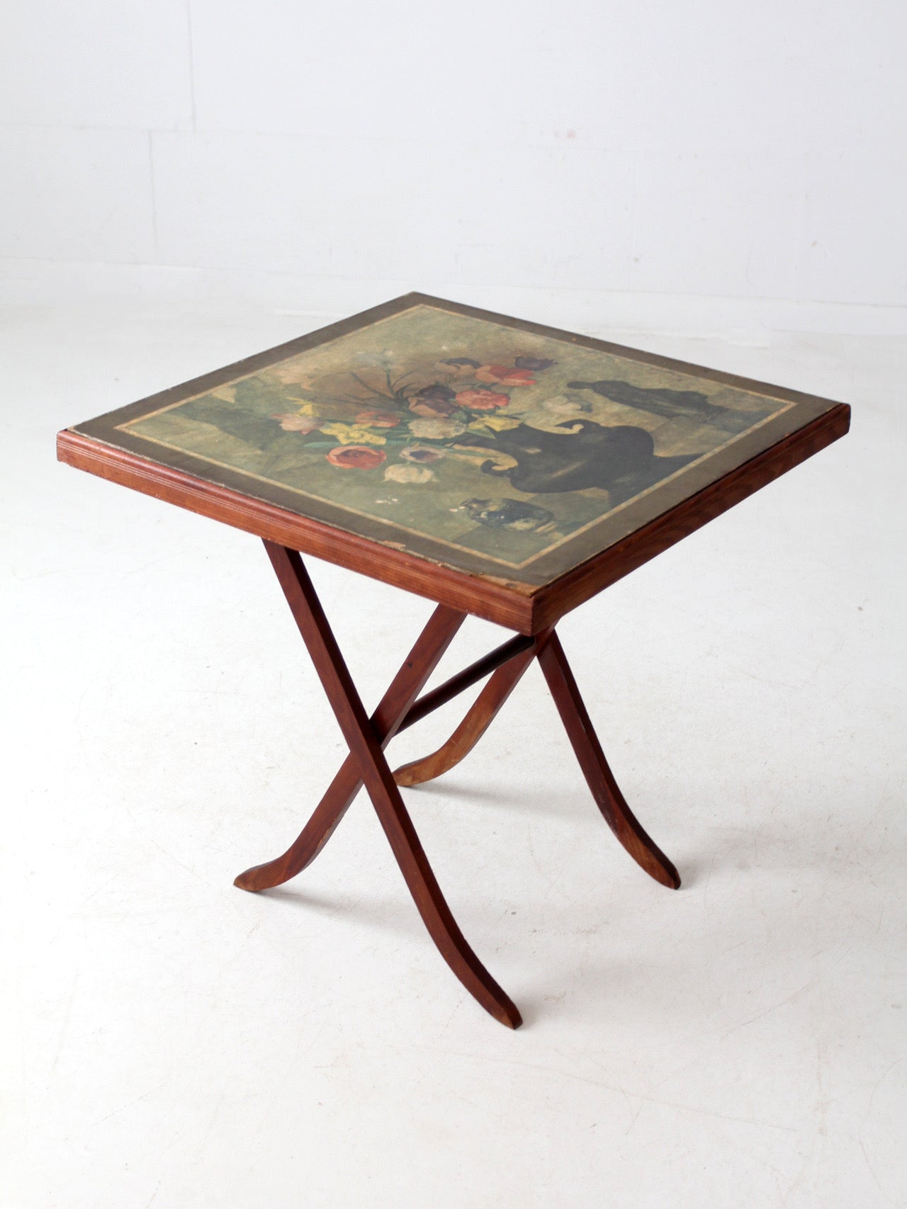 テーブルの花　1997年 vintage tilt-top table with floral still life, circa 1940s – 86