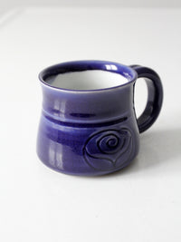vintage handmade studio pottery mug