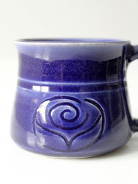 vintage handmade studio pottery mug