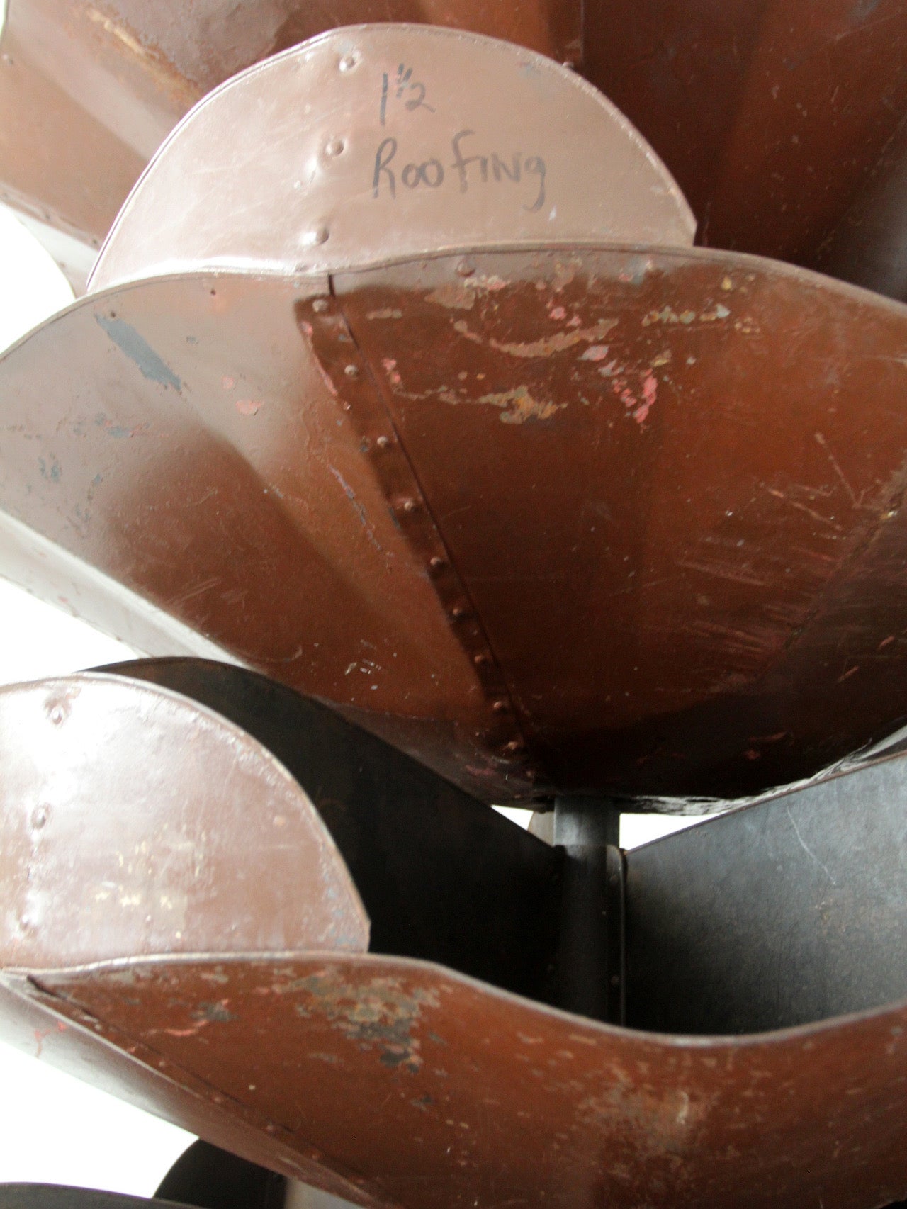 antique industrial rotating hardware bin
