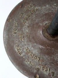 antique industrial rotating hardware bin