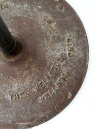 antique industrial rotating hardware bin