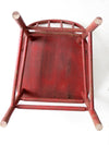 early 20th century red spindle back chair