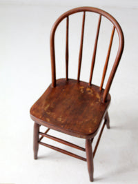 antique bow back Windsor chair