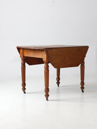 antique oak drop leaf dining table