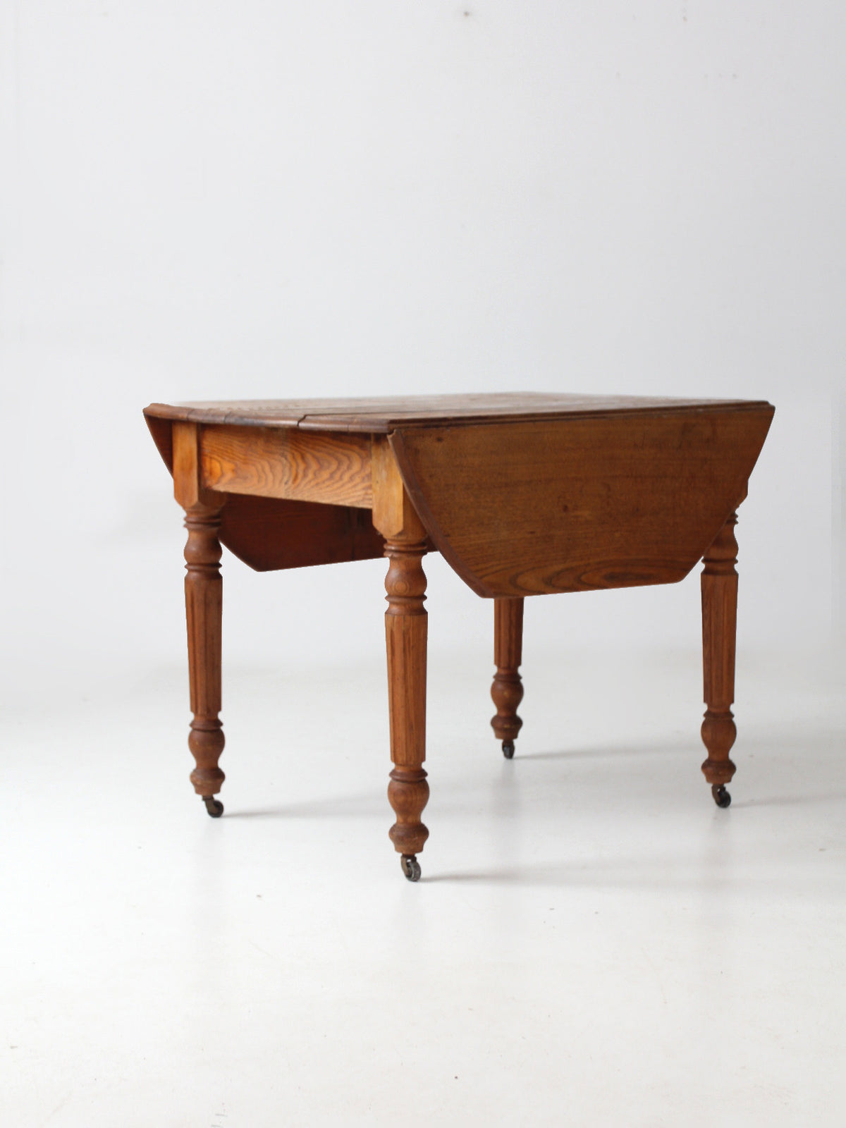 antique oak drop leaf dining table