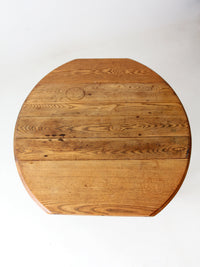 antique oak drop leaf dining table