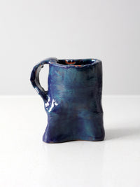 vintage abstract studio pottery mug