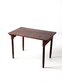 antique wooden "clipper" folding table