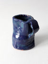 vintage abstract studio pottery mug