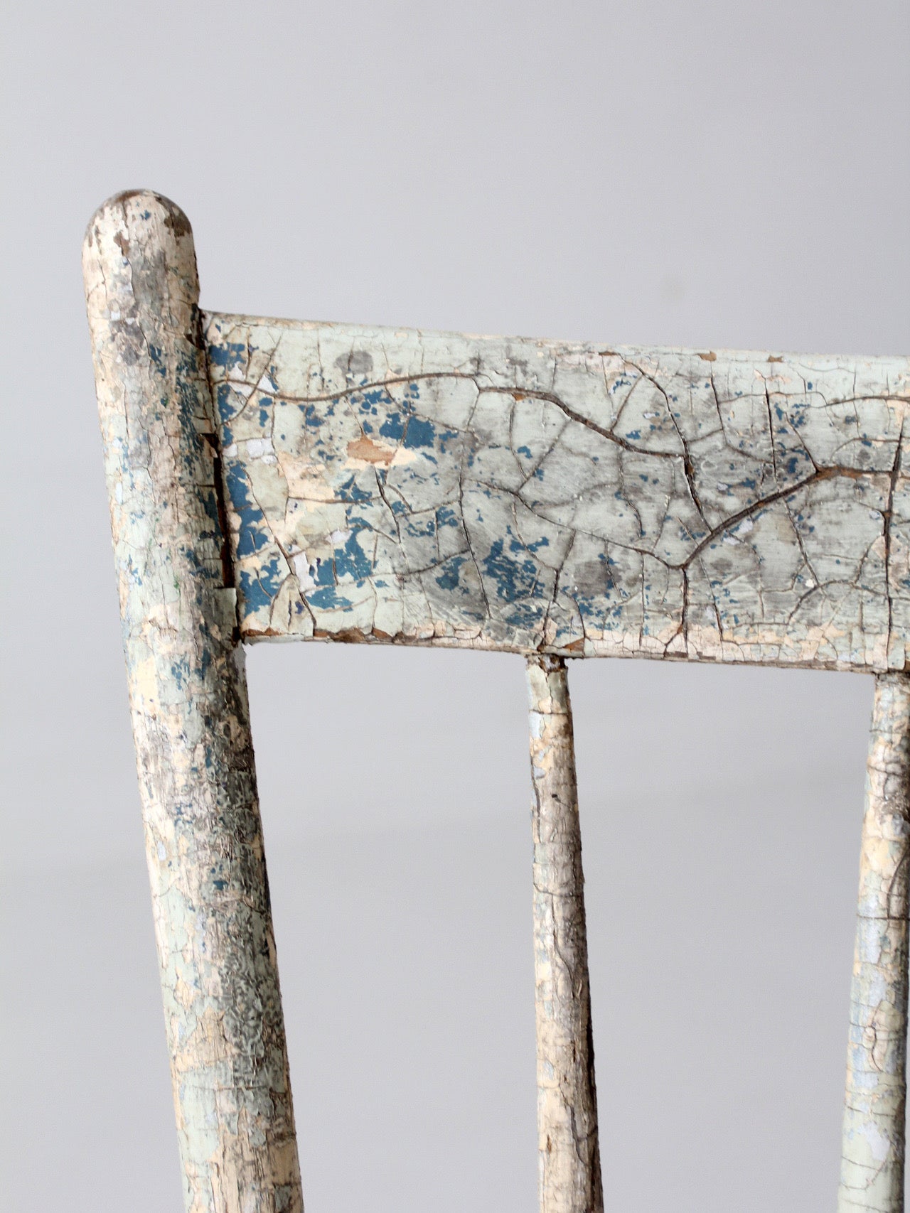 antique primitive plank seat chair