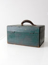 vintage wood tool box