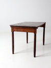 antique wooden "clipper" folding table