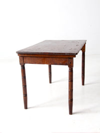 antique wooden "clipper" folding table