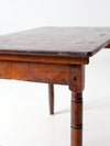 antique wooden "clipper" folding table