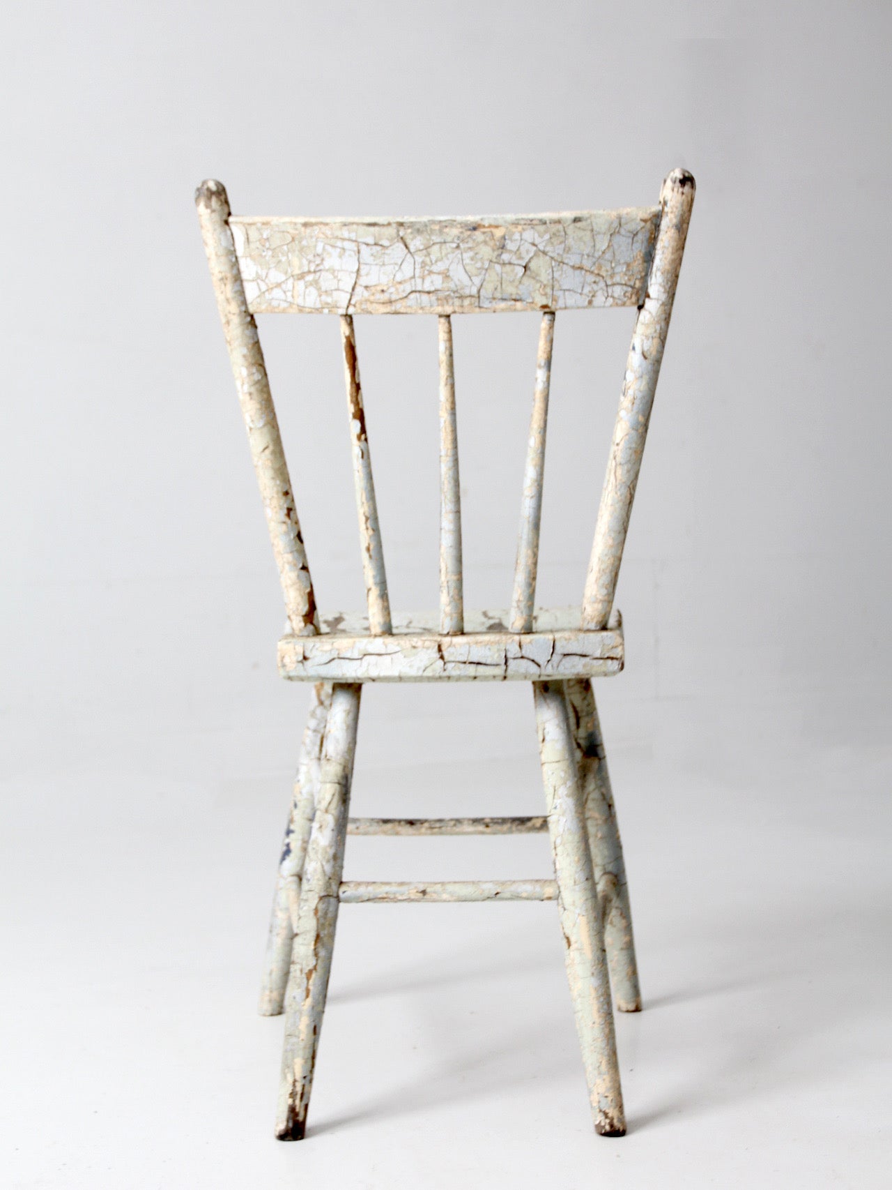 antique primitive plank seat chair