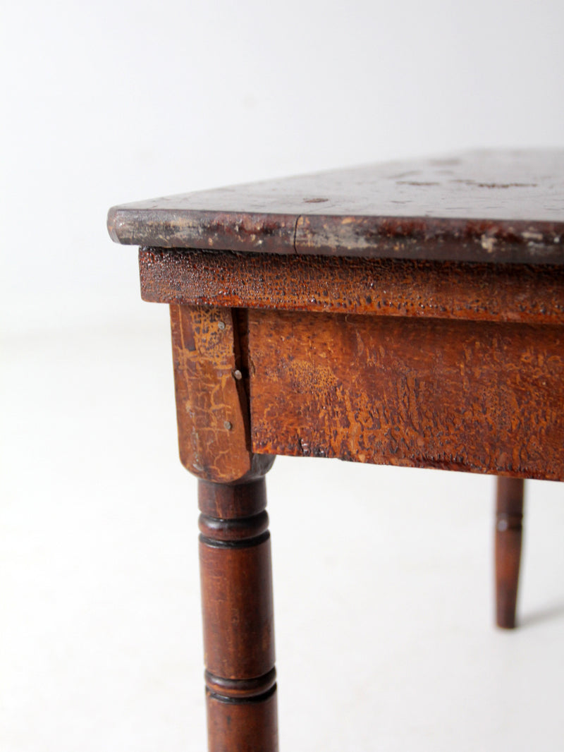 antique wooden "clipper" folding table