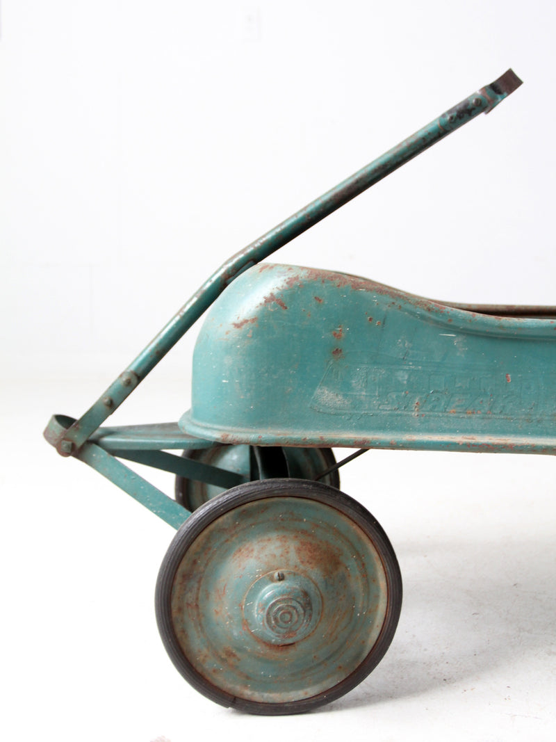 antique Garton Streak O Lite metal toy wagon